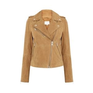 Warehouse UK Suede Biker Jacket